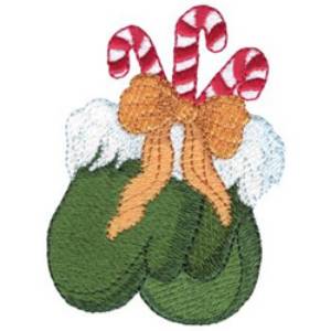 Picture of Santas Mittens Machine Embroidery Design