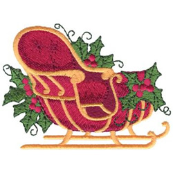 Santas Sleigh Machine Embroidery Design