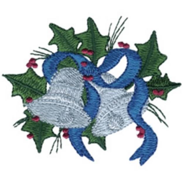 Picture of Bells & Holly Machine Embroidery Design
