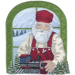 Christmas Express Machine Embroidery Design
