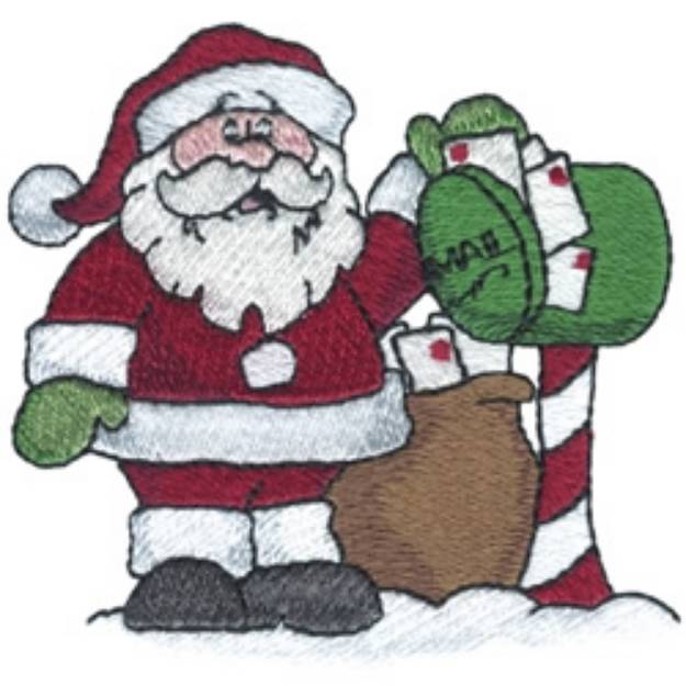 Picture of Santas Mail Machine Embroidery Design