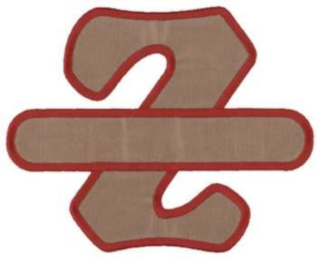 Picture of Letter Z Applique with Banner Machine Embroidery Design