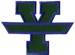 Letter Y with Banner Machine Embroidery Design