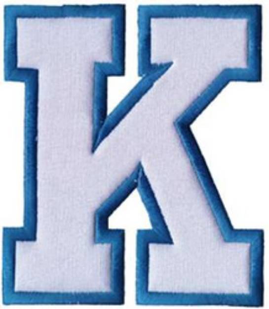 Picture of Applique K Machine Embroidery Design