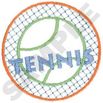 Tennis Design Machine Embroidery Design