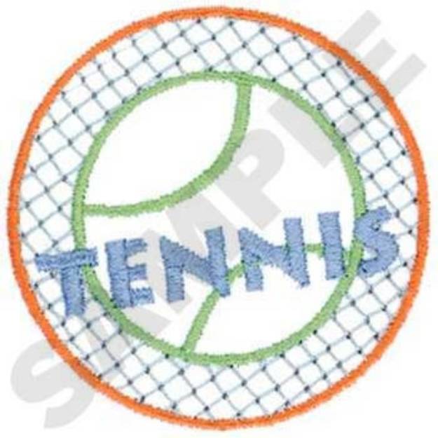 Picture of Tennis Design Machine Embroidery Design
