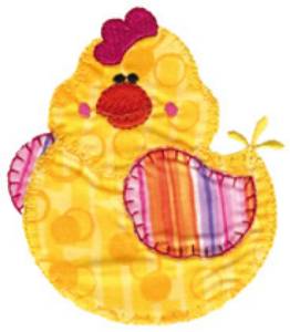 Picture of Chick Applique Machine Embroidery Design