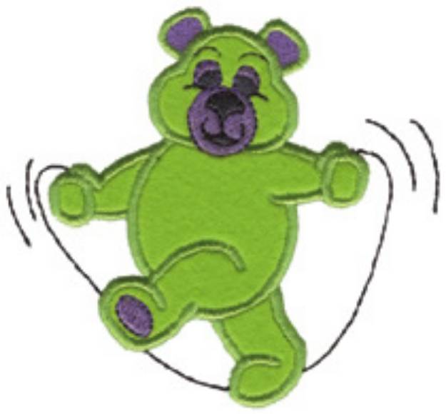 Picture of Teddy Bear Applique Machine Embroidery Design