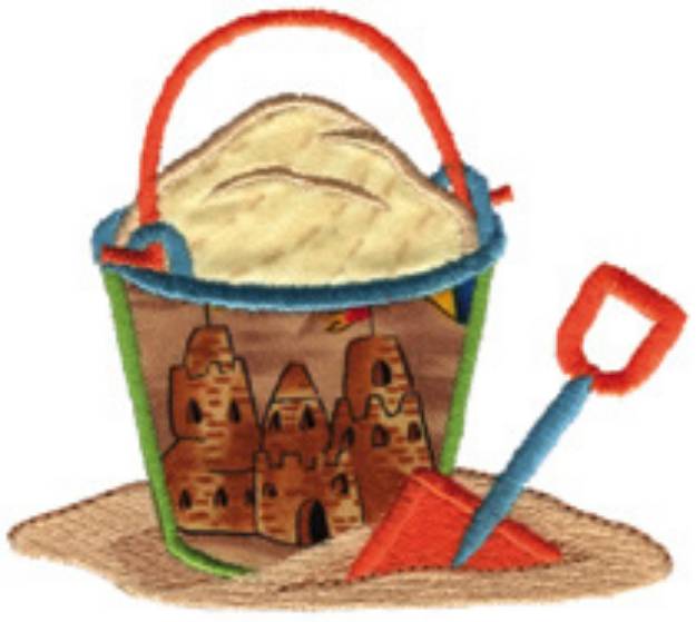 Picture of Sand Pail & Shovel Machine Embroidery Design
