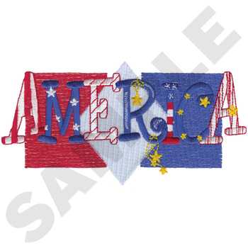 America Machine Embroidery Design