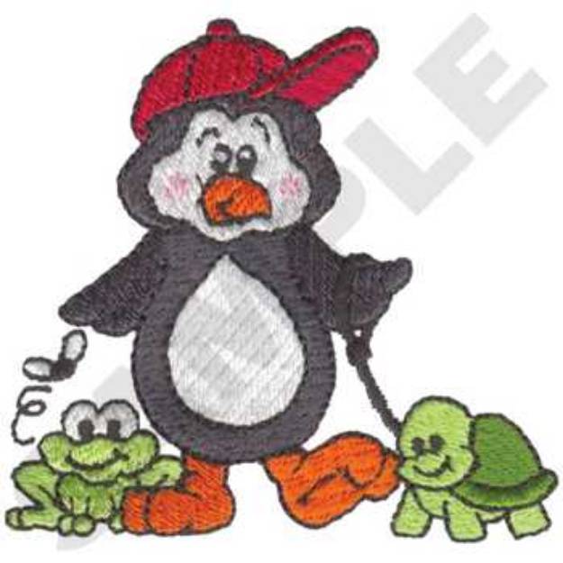 Picture of Penguin & Pets Machine Embroidery Design