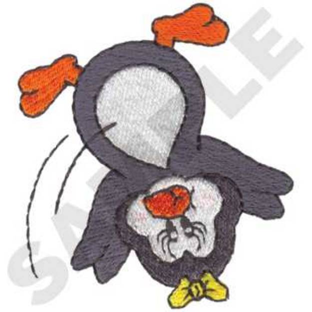Picture of Somersault Penguin Machine Embroidery Design