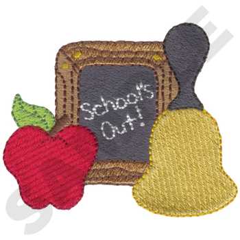 Schools Out Machine Embroidery Design