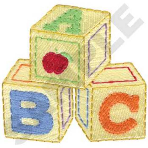 Picture of ABC Blocks Machine Embroidery Design
