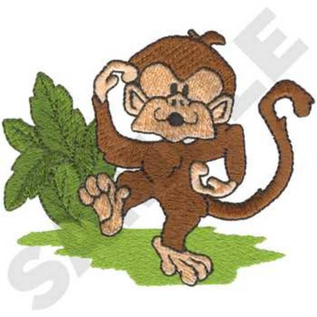 Picture of Dancing Monkey Machine Embroidery Design