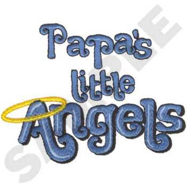 Picture of Papas Angels Machine Embroidery Design