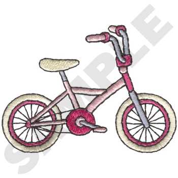 Kids Bike Machine Embroidery Design