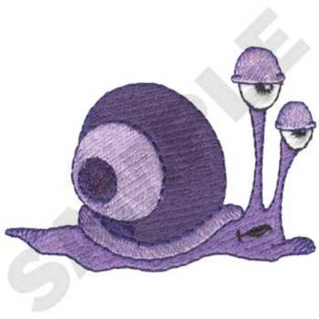 Picture of Cartoon Snail Machine Embroidery Design
