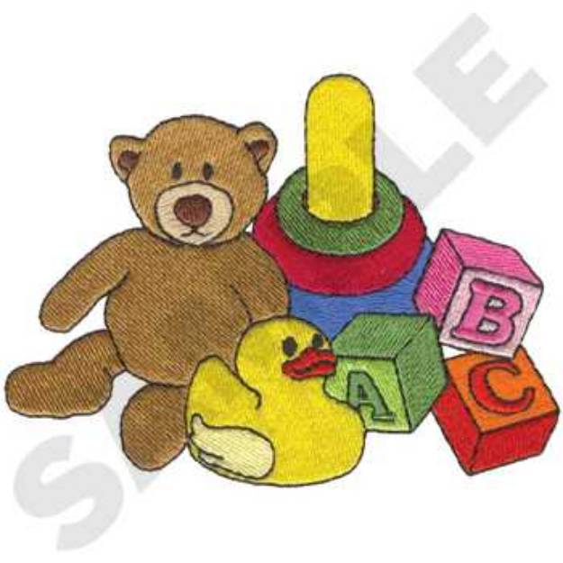 Picture of Kids Toys Machine Embroidery Design