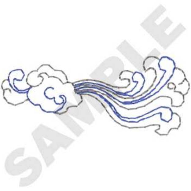 Picture of Clouds Accent Machine Embroidery Design
