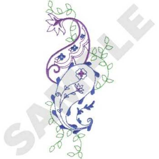 Picture of Paisley Pattern Machine Embroidery Design