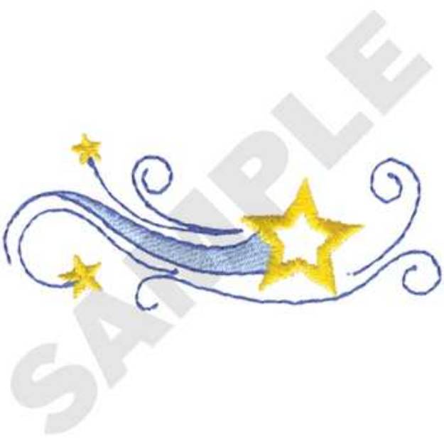Picture of Star Accent Machine Embroidery Design