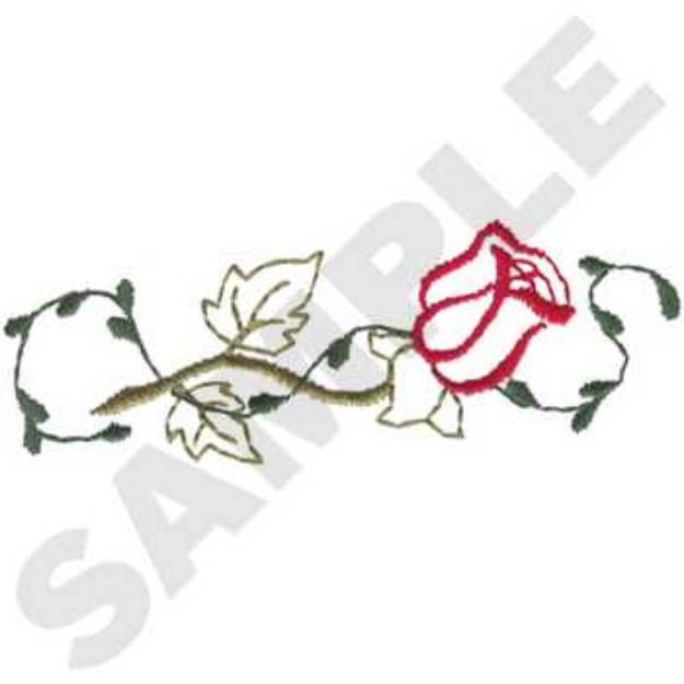 Picture of Rose Accent Machine Embroidery Design