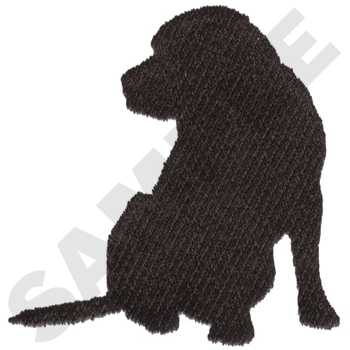 Dog Silhouette Machine Embroidery Design