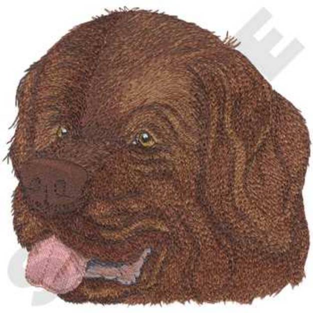 Picture of Newfoundland Head Machine Embroidery Design