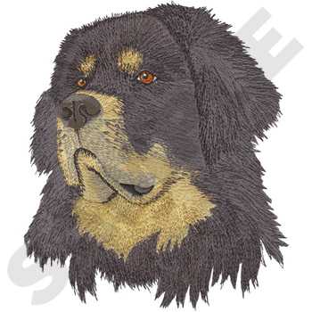 Tibetan Mastiff Machine Embroidery Design