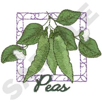 Peas Machine Embroidery Design