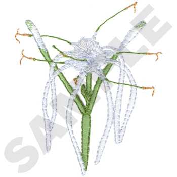 Spider Lily Machine Embroidery Design