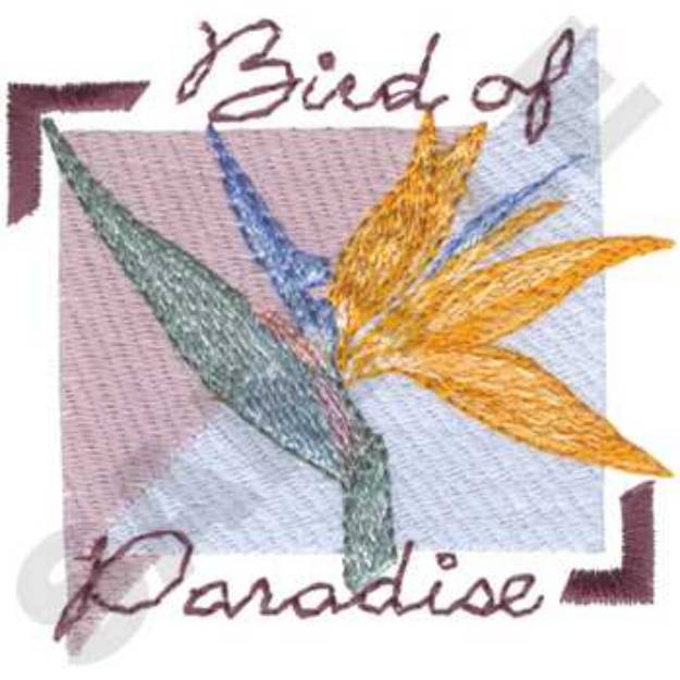 Picture of Bird Of Paradise Machine Embroidery Design