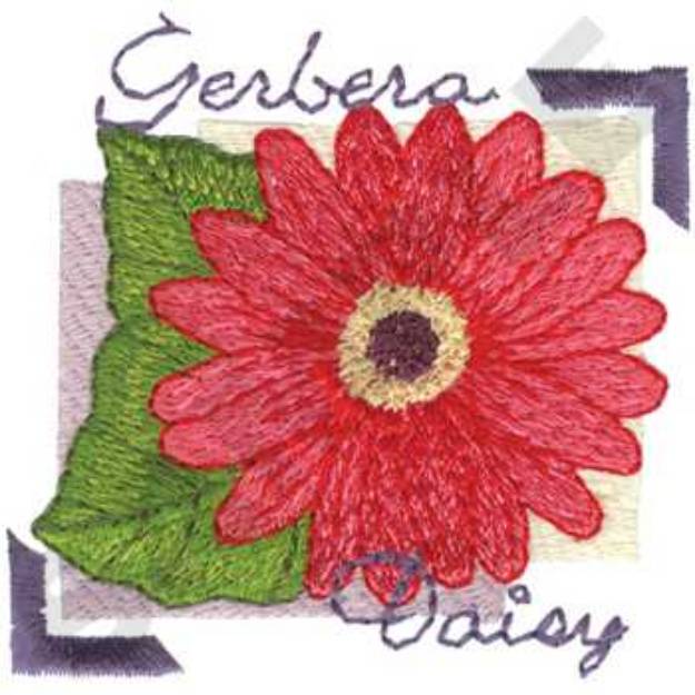 Picture of Gerbera Daisy Machine Embroidery Design