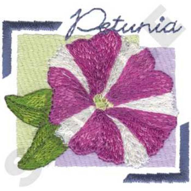 Picture of Petunia Machine Embroidery Design