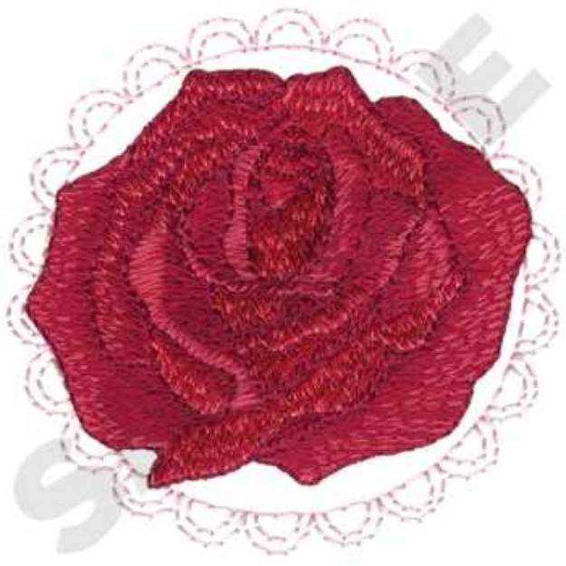 Picture of Rose Machine Embroidery Design