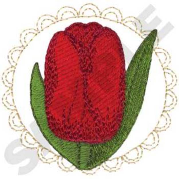 Picture of Tulip Machine Embroidery Design