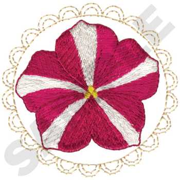 Petunia Machine Embroidery Design