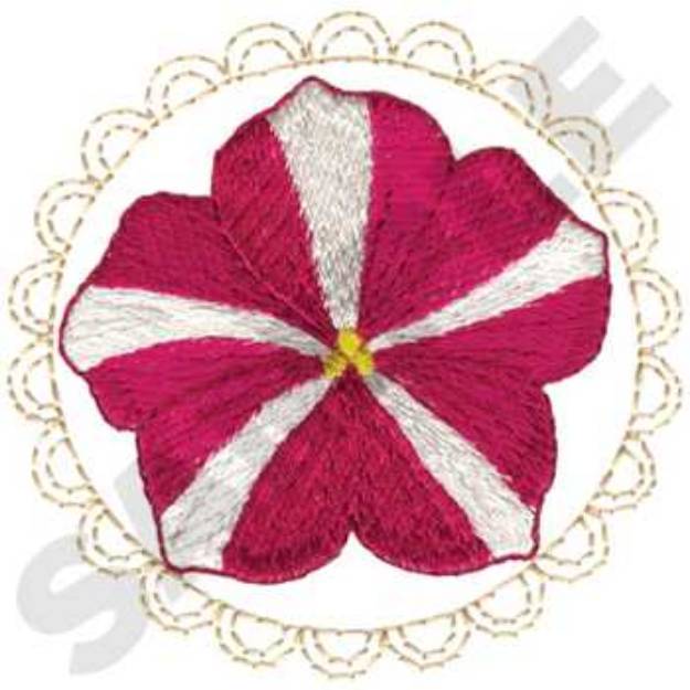 Picture of Petunia Machine Embroidery Design