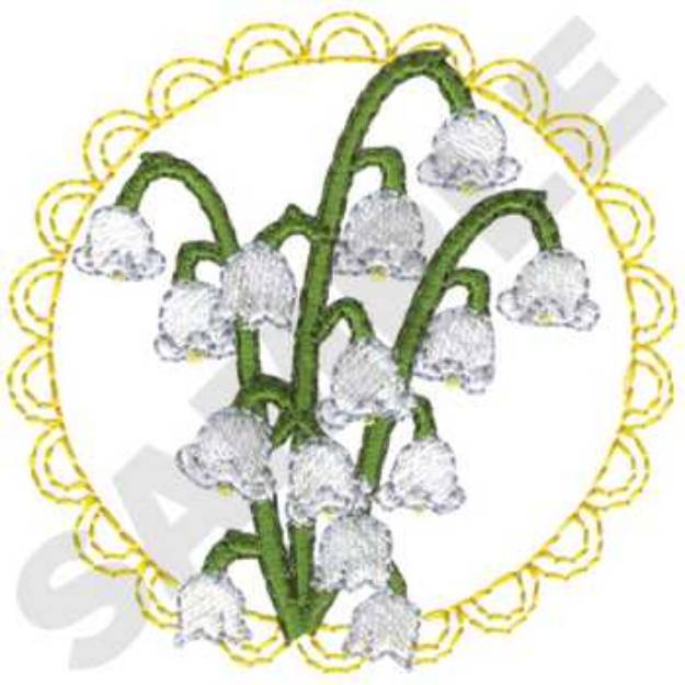 Picture of Lily Of The Valley Machine Embroidery Design