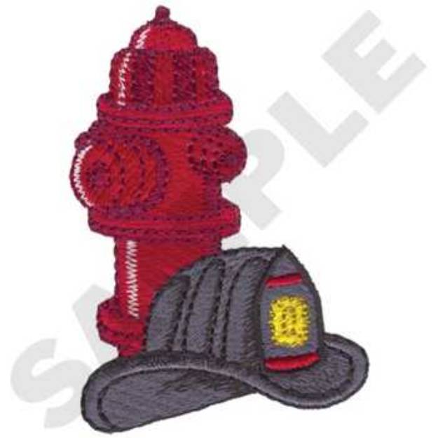 Picture of Fire Hydrant Machine Embroidery Design