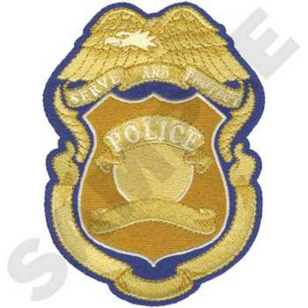 Picture of Badge Logo Machine Embroidery Design