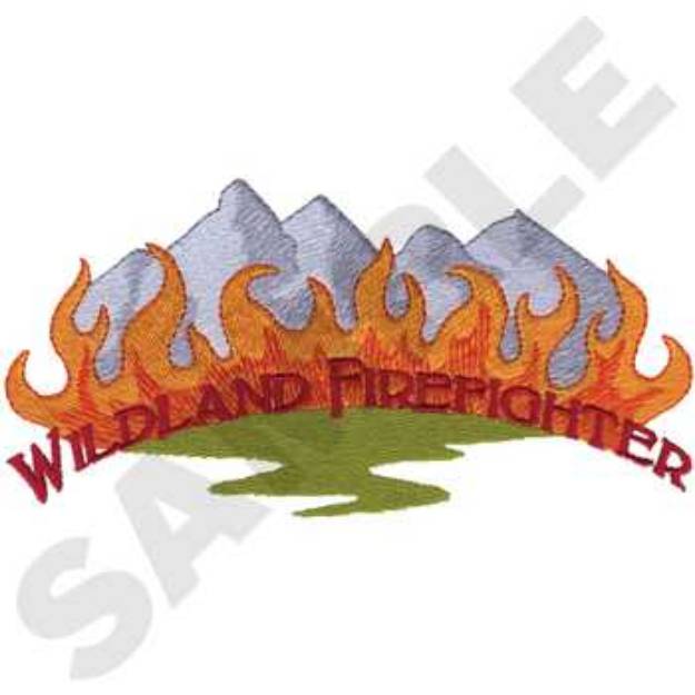 Picture of Wildland Firefighter Machine Embroidery Design