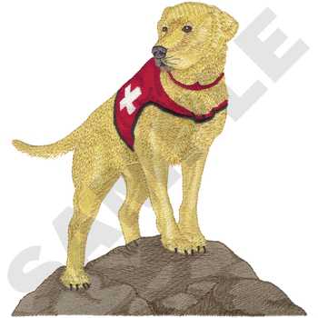 Search & Rescue Dog Machine Embroidery Design