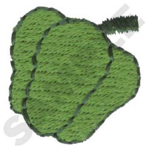 Picture of Green Pepper Machine Embroidery Design