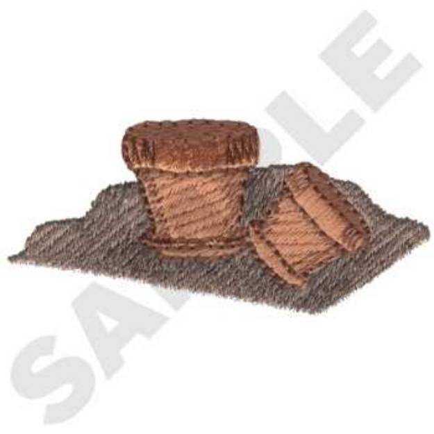 Picture of Pots In Dirt Machine Embroidery Design