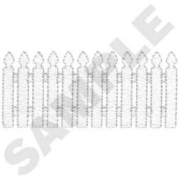 Picture of Fence Machine Embroidery Design