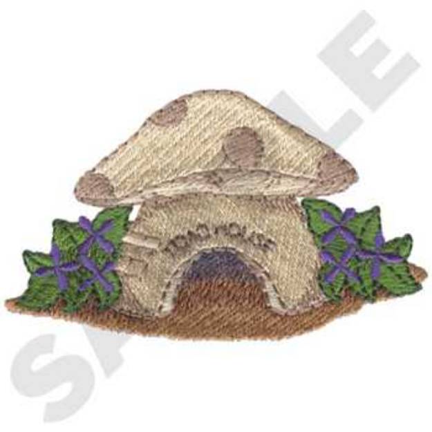 Picture of Toad House Machine Embroidery Design