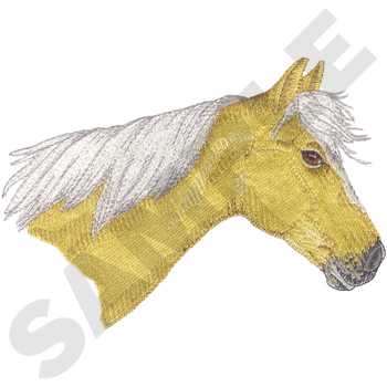 Quarter Horse- Palomino Machine Embroidery Design
