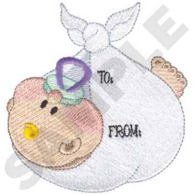 Picture of New Baby Tag Machine Embroidery Design